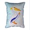 Betsy Drake King Pelican Extra Large 24 X 20 Indoor / Outdoor White Pillow